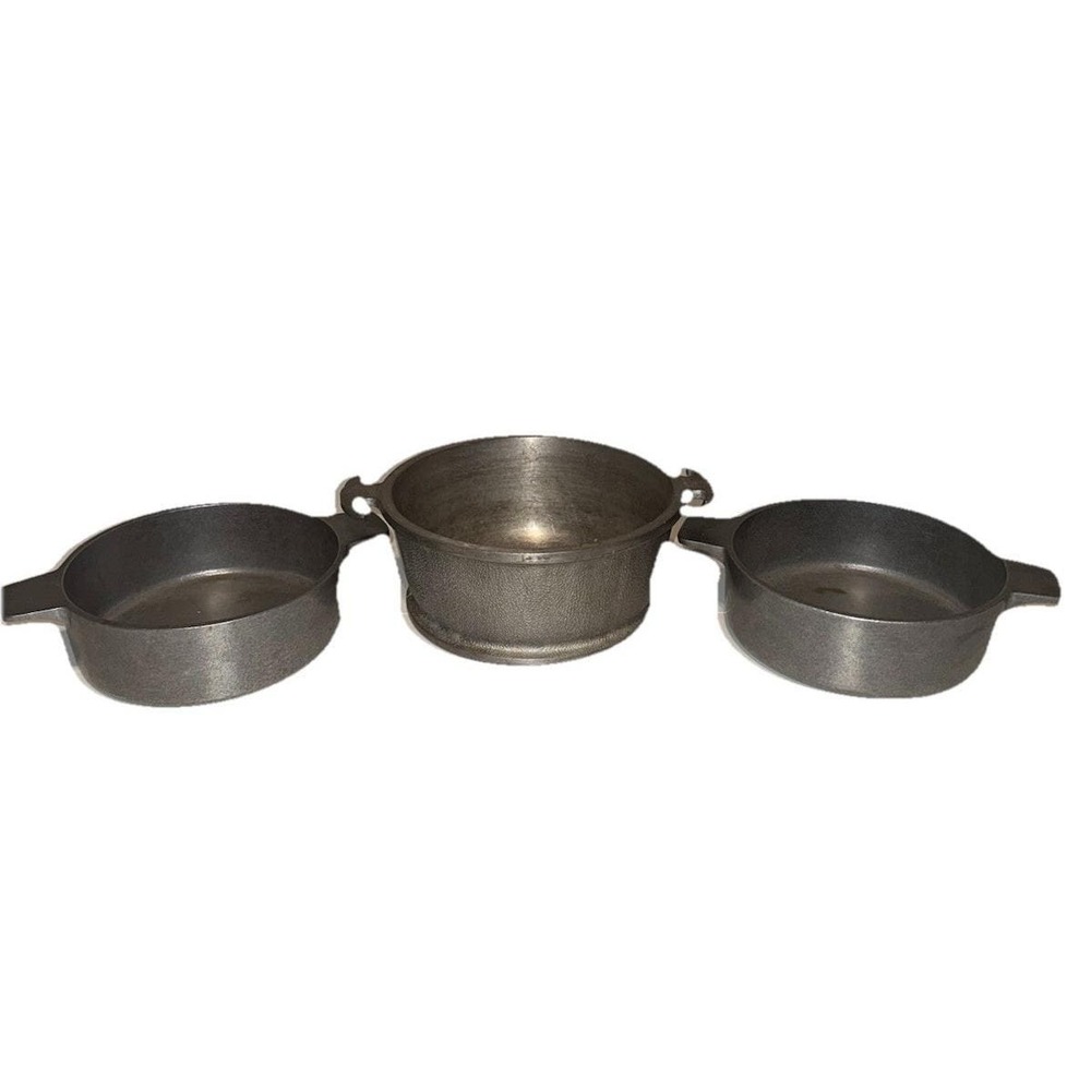 Vintage Lot of 3 Guardian Service Ware Aluminum Pots - No Lids